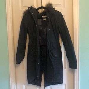 H&M Navy Blue Parka